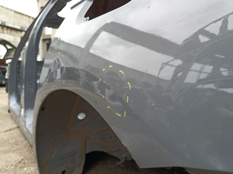 Quarter wing rear left Honda Accord 23-26 gray, on the body, bumps, dents, corrosion