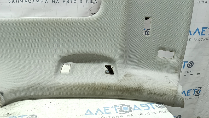 VW Tiguan 18-24 gray headliner, ready for panoramic windows, dry-cleanable, tears, creases