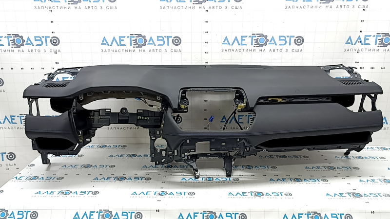 Front dashboard with AIRBAG Toyota Rav4 19-25 black, blue stitching