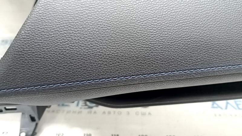 Front dashboard with AIRBAG Toyota Rav4 19-25 black, blue stitching