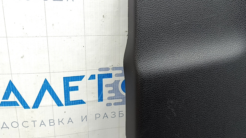 The lower right center pillar trim for Toyota Rav4 19-25 is black, deformed, and has scratches