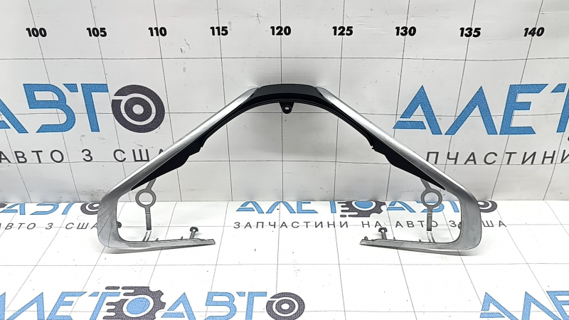 Upper steering wheel cover BMW X2 F39 18-23 black with chrome, broken mount, bump