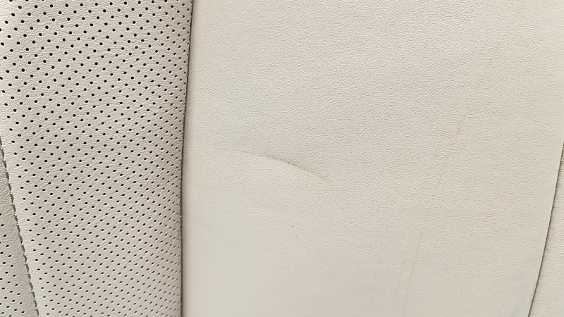 Backrest of the rear row of seats (2nd row) Lexus ES300h 20-22 without airbag, light brown leather with brown, perforation, with armrest, dented, for cleaning