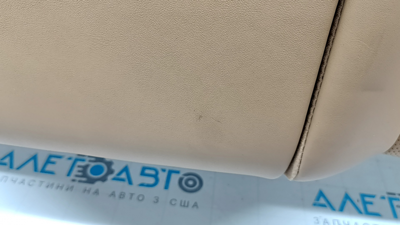 Backrest of the rear row of seats (2nd row) Lexus ES300h 20-22 without airbag, light brown leather with brown, perforation, with armrest, dented, for cleaning