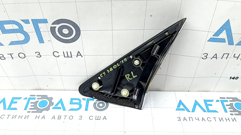 Triangle plug rear wing left Lexus ES 19-26 chrome