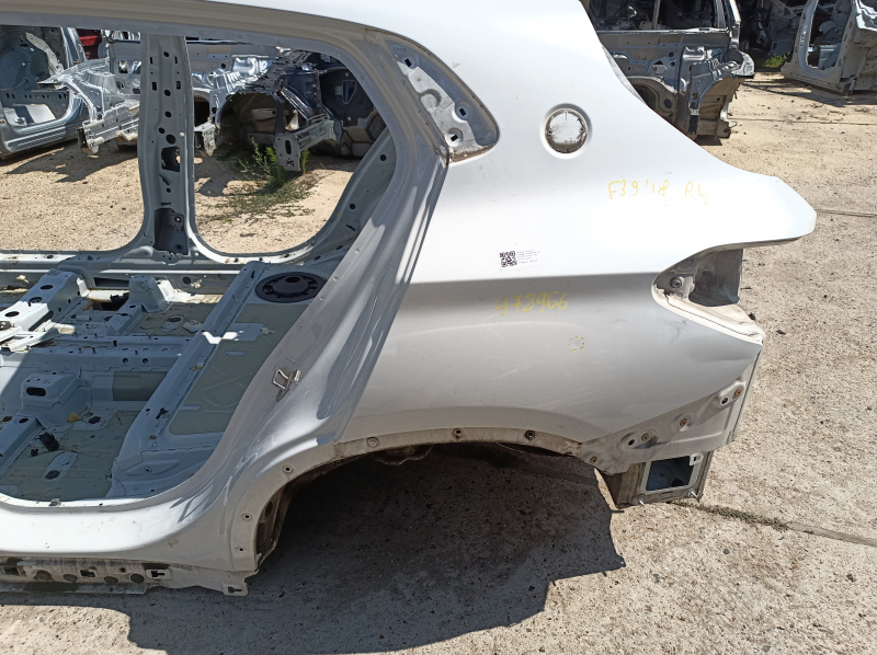 Quarter wing rear left BMW X2 F39 18-23, on the body, white, butt
