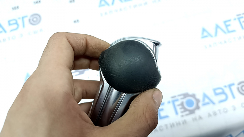 Gear knob Ford Mustang mk6 15-23 leather black, chrome, worn leather