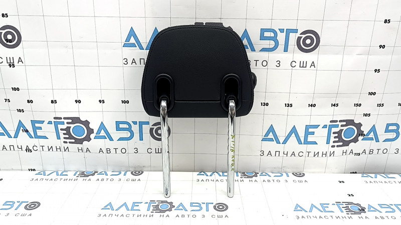 Headrest 2nd row right BMW X1 F48 16-22 black leather, black stitching