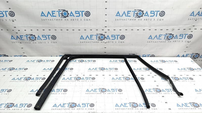 Upper rear right door molding BMW X1 F48 16-22 black gloss with glass seal