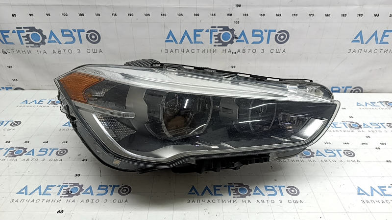 Front right headlight complete BMW X1 F48 16-19 LED, for polishing