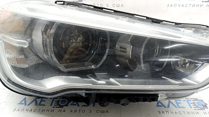 Front right headlight complete BMW X1 F48 16-19 LED, for polishing