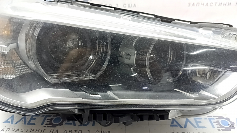 Front right headlight complete BMW X1 F48 16-19 LED, for polishing