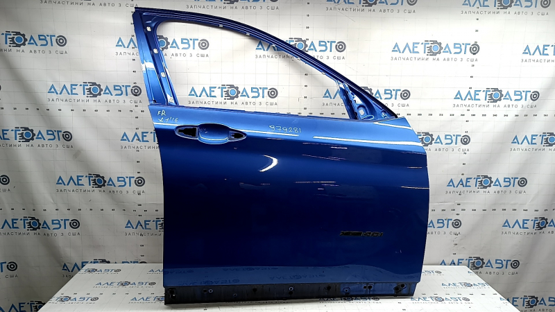 Bare front right door BMW X1 F48 16-22 blue B45