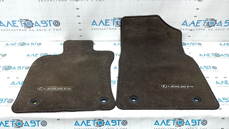 Set of interior floor mats, fabric, Lexus ES 19-26, brown, for cleaning