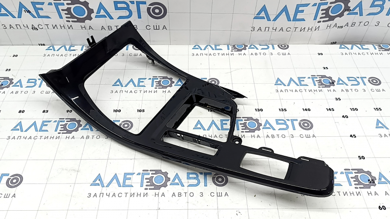 BMW X1 F48 16-19 center console trim, gloss black, worn