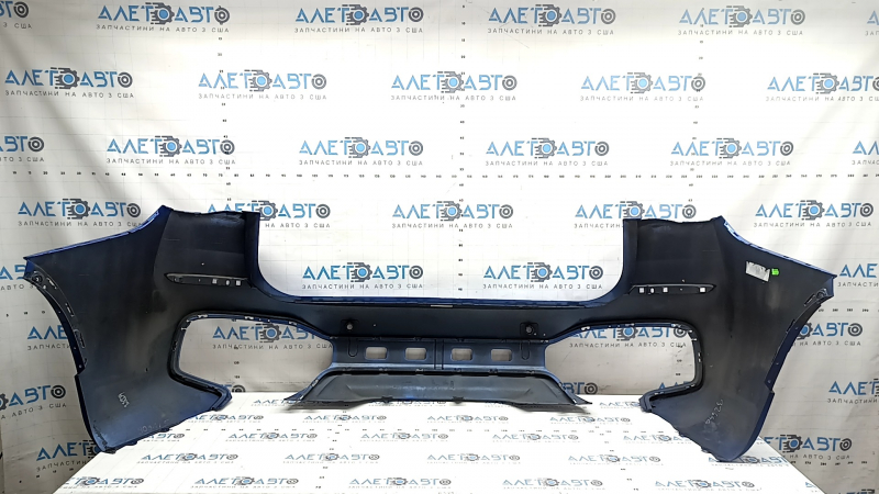 Rear bare bumper BMW X1 F48 16-22 for parking sensors, M-Sport, blue, scratches