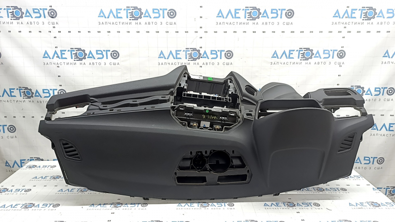 Torpedo front panel with AIRBAG BMW X1 F48 16-22 black leather, rusty squib