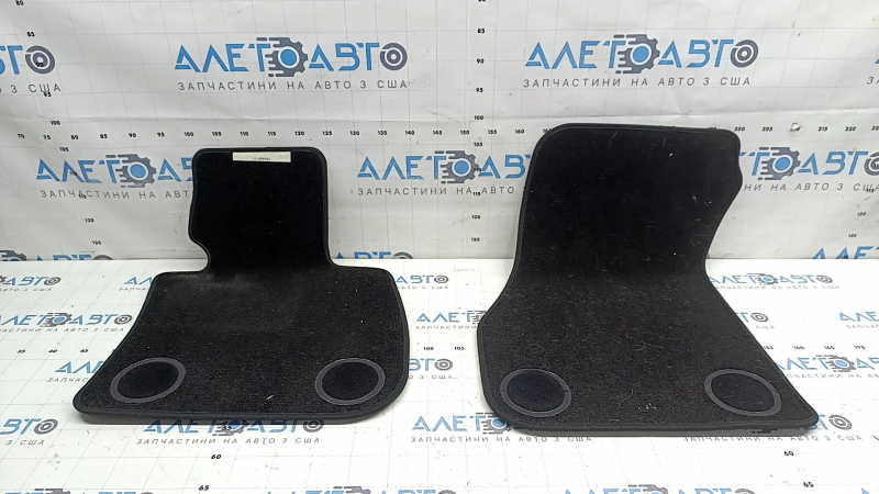 Set of floor mats for BMW X1 F48 16-19, fabric, black, Anthrazit, dry-cleanable
