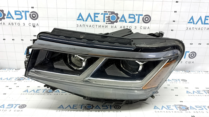 Front left headlight VW Atlas 21-23 LED, complete with chrome and unit, for polishing