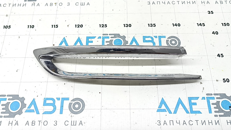 Left rear bumper molding BMW 5 F10 11-16 Luxury Line, broken guide