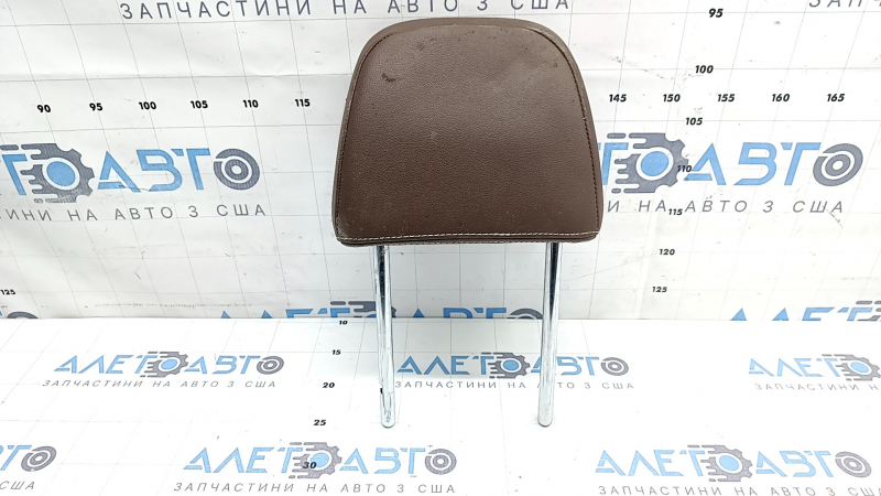 Headrest 2nd row right VW Atlas 21-23 brown leather, white stitching, dry cleanable, scratches