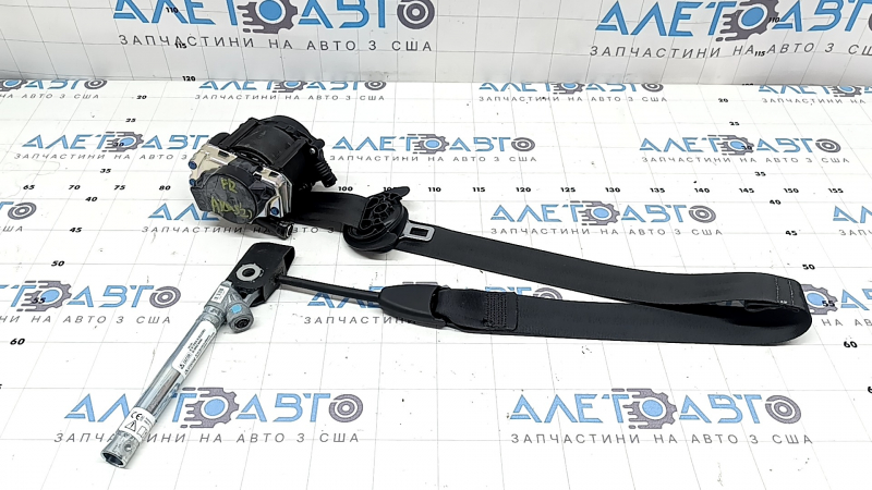 Passenger seat belt with tensioner for VW Atlas 20-26 black