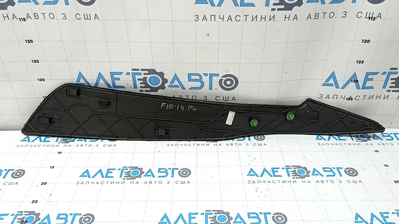 Center console trim, side lower left BMW 5 F10 11-16, black fabric