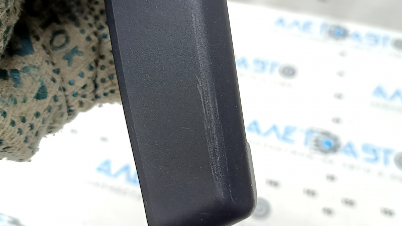 Rear left passenger seat runner cover BMW 5 F10 11-16 black, worn