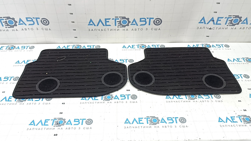 Set of floor mats, fabric, BMW 5 F10 14-16, black, SCHWARZ, for cleaning