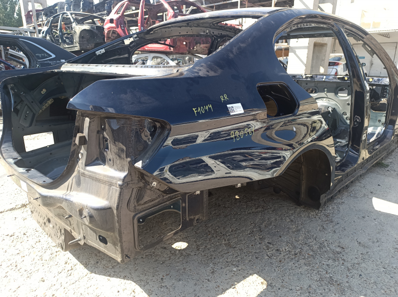 Quarter wing rear right BMW 5 F10 11-16 on the body, blue, pokes