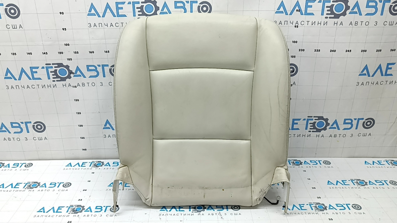 BMW 5 F10 14-16 passenger seat cushion upholstery, Nappa Elfenbein Weiss leather, heated, dry cleanable, cracked