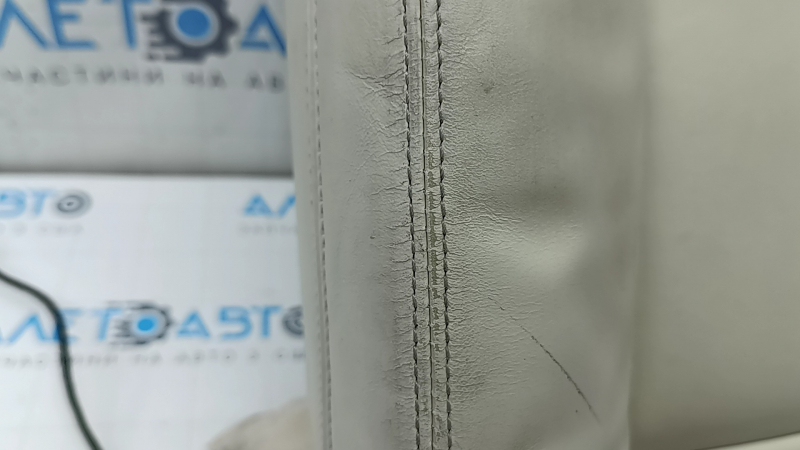 BMW 5 F10 14-16 passenger seat back upholstery, Dakota beige Venetobeige leather, heated, needs cleaning, worn