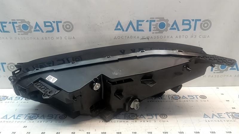 Front right headlight assembly Honda CRV 23-26 LED with black glossy molding, worn molding