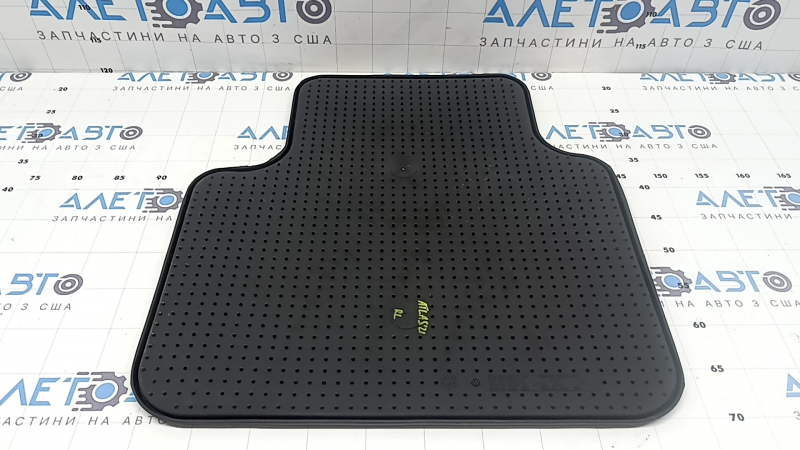 Interior mat rubber rear left VW Atlas 18-24 black