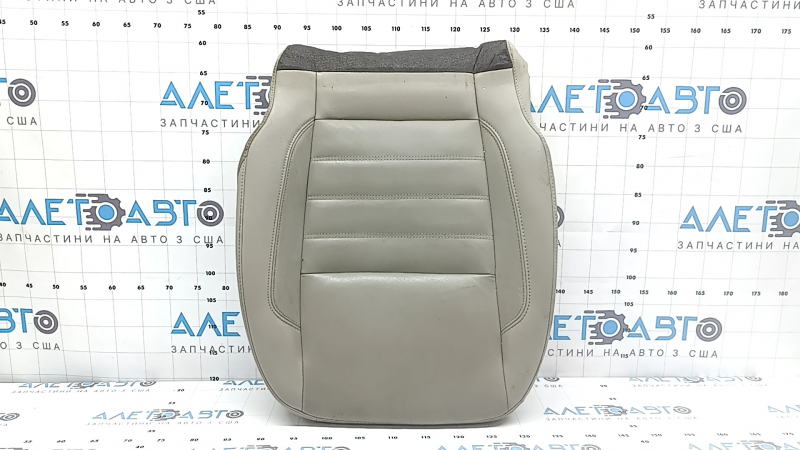 Ford C-max MK2 13-18 passenger seat cushion upholstery, grey leather, heated, wrinkled, dry cleanable