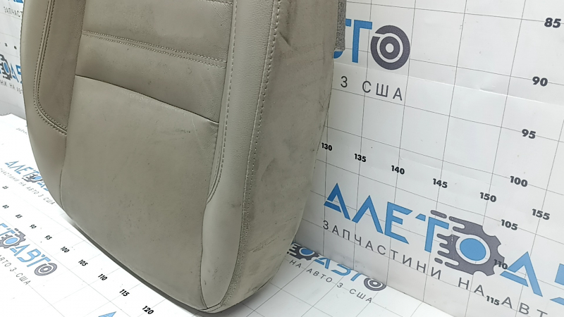 Ford C-max MK2 13-18 passenger seat cushion upholstery, grey leather, heated, wrinkled, dry cleanable