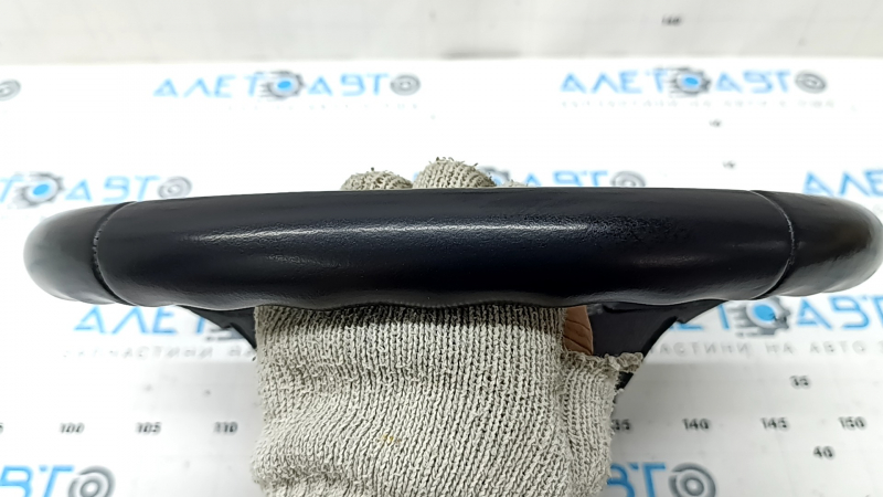 Bare steering wheel BMW 5 F10 11-16 black leather Sport under the petals, scratches, leather peeled off