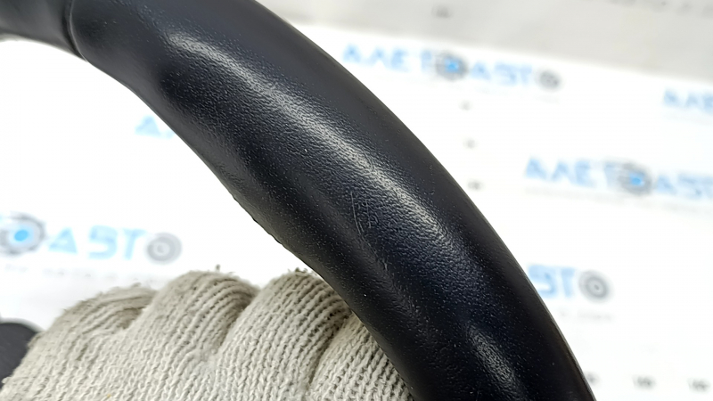 Bare steering wheel BMW 5 F10 11-16 black leather Sport under the petals, scratches, leather peeled off