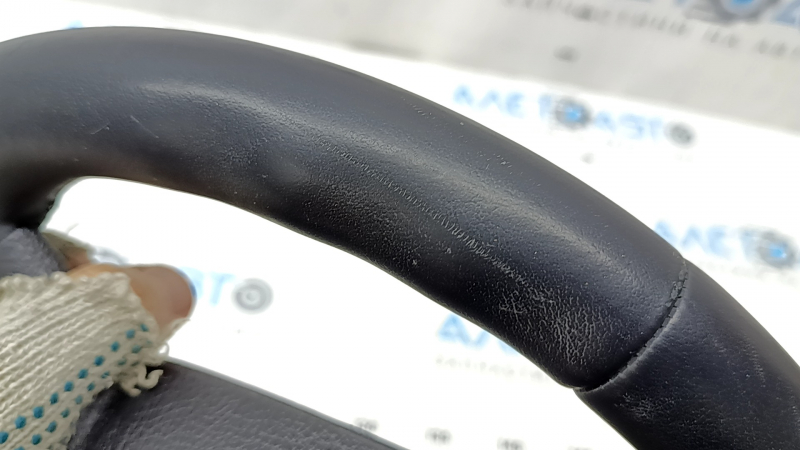 Bare steering wheel BMW 5 F10 11-16 black leather Sport under the petals, scratches, leather peeled off