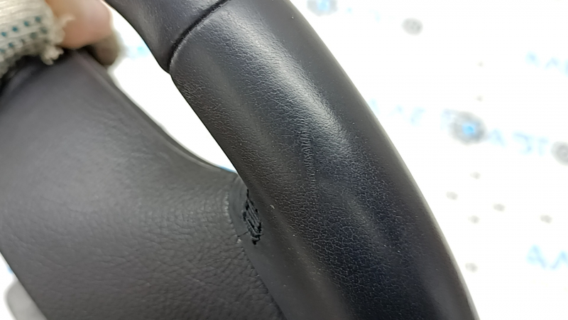 Bare steering wheel BMW 5 F10 11-16 black leather Sport under the petals, scratches, leather peeled off