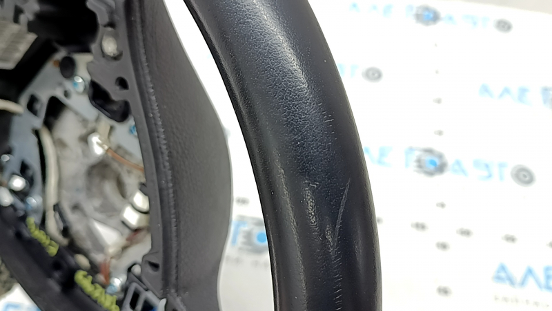 Bare steering wheel BMW 5 F10 11-16 black leather Sport under the petals, scratches, leather peeled off