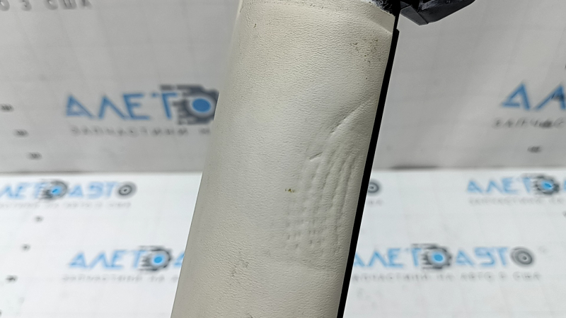 Rear seat trim, 2nd row, BMW 5 F10 11-16, Nappa Elfenbein Weiss leather, needs cleaning, dented, broken trim