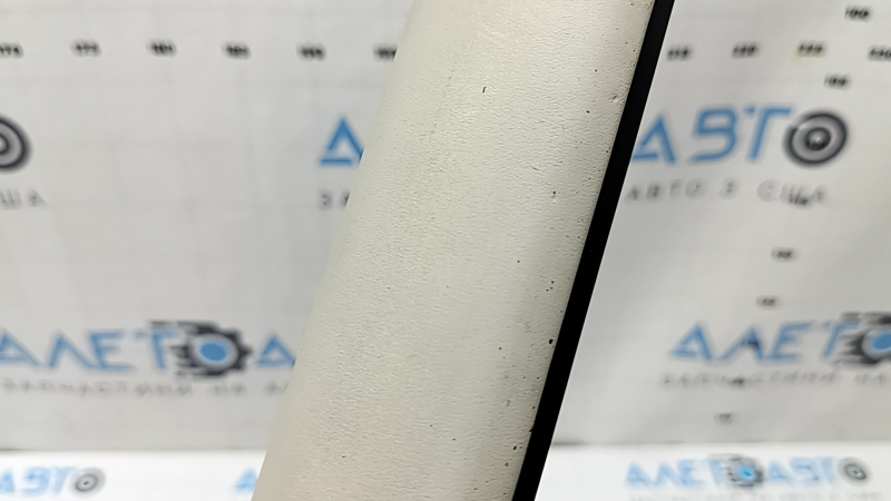 Rear seat trim, 2nd row, BMW 5 F10 11-16, Nappa Elfenbein Weiss leather, needs cleaning, dented, broken trim