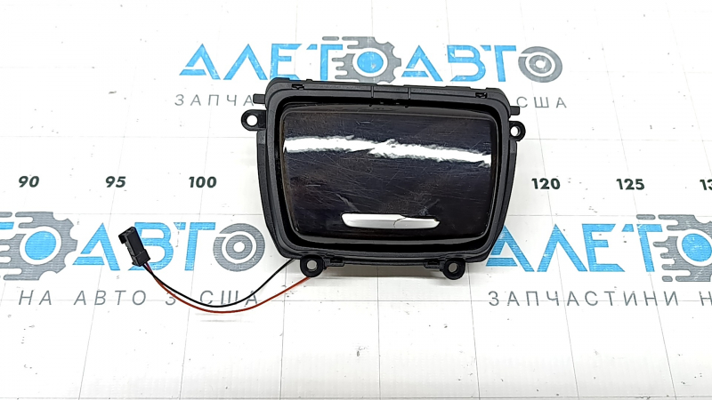 Front console ashtray BMW 5 F10 11-16 with wood trim, with backlight, scratches, broken molding
