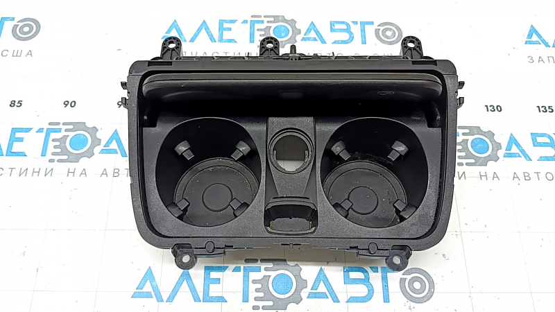 Cup holders for the center console of BMW 5 F10 11-16 with wood trim, scratches