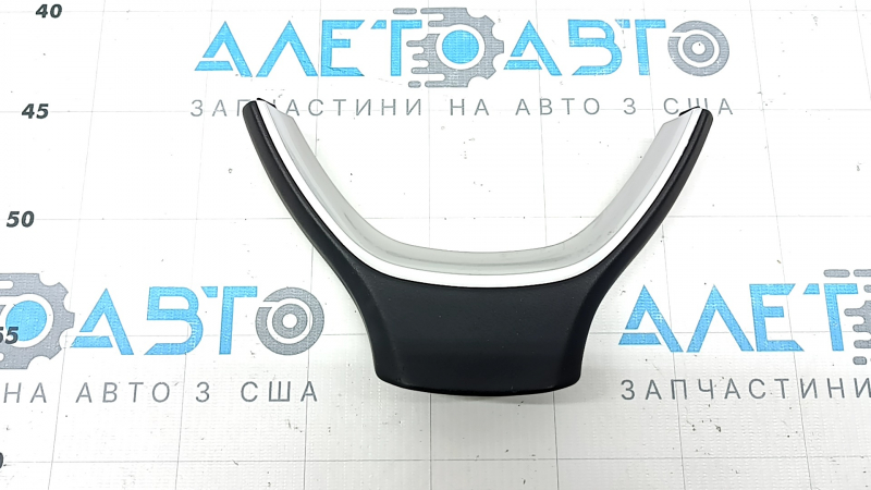 Steering wheel cover BMW 5 F10 11-16 black with chrome, for sport steering wheel, scratches