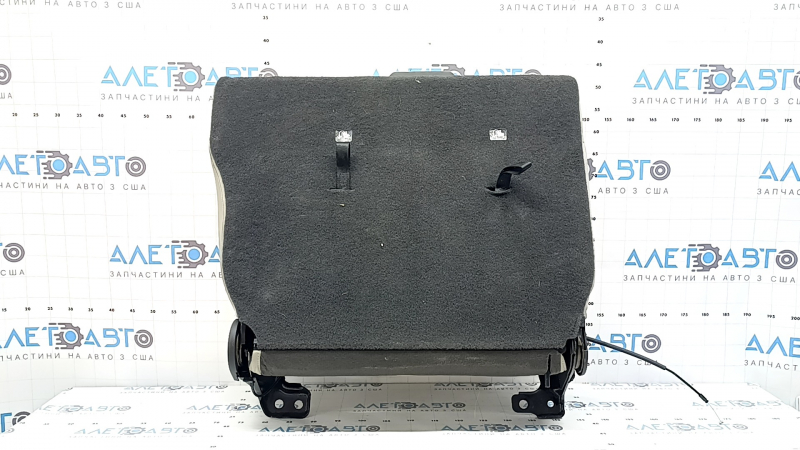 Backrest of the rear row of seats, 2nd row, left, Ford C-max MK2 17-18, gray leather, with a seat belt, with an armrest, dry-cleanable, dented leather