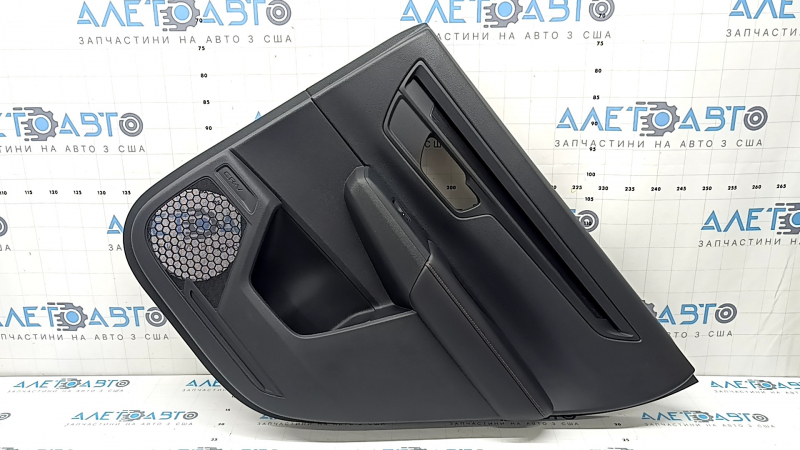 Door trim panel rear right Honda CRV 23-26 black, armrest leather black with orange stitching, Sport, molding black gloss, with control and control overlay for the window lifter