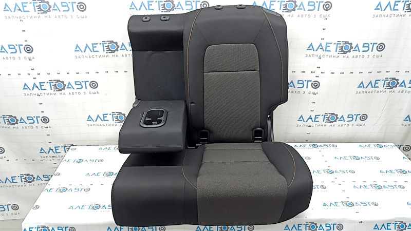 Rear row of seats, 2nd row, left, Honda CRV 23-26, without airbag, black fabric with orange stitching, Sport, wrinkled