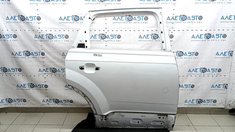 Bare rear right door Audi Q7 16-26 aluminum, white LS9R, butt